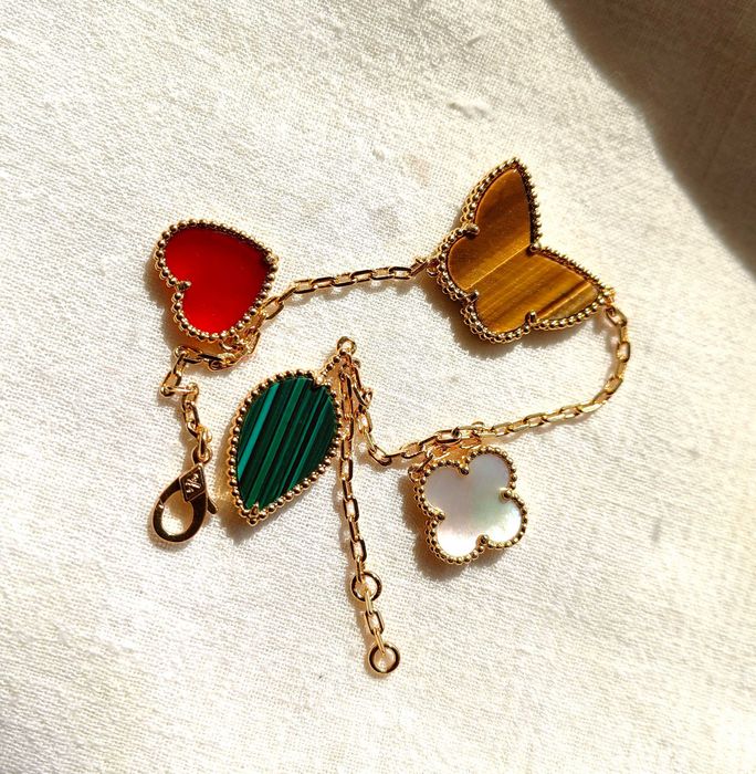 Lucky Alhambra bracelet, 4 motifs, VCA гривна с четири елемента