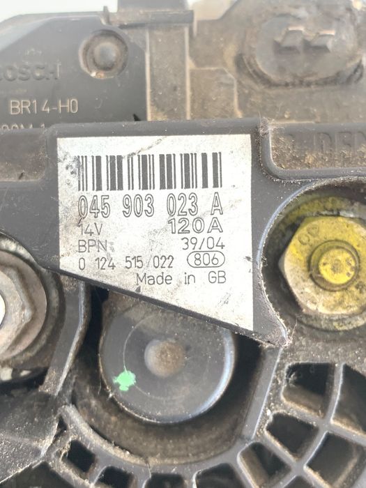 Alternator Volkswagen Polo 9N_ 2001 - 2012 1.4 Tdi Amf, Bay