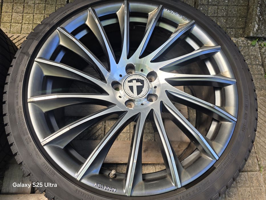 Лети джанти 20ки 5х112 Tomason + зимни гуми 255/35/20 Continental