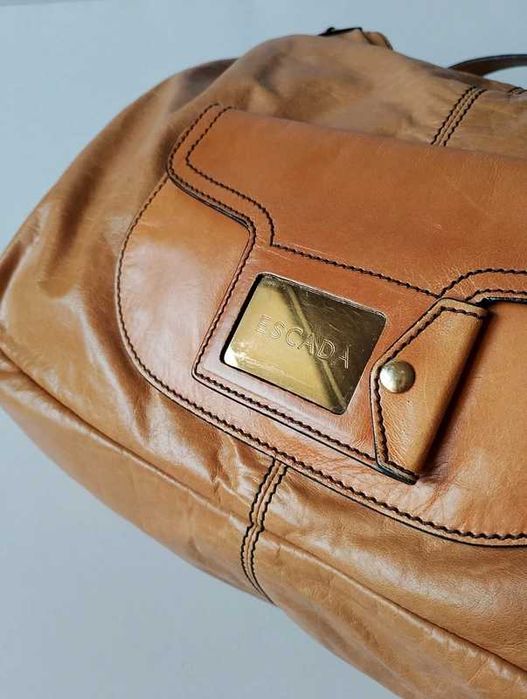 ESCADA Original 100% Кожа Страхотна чанта