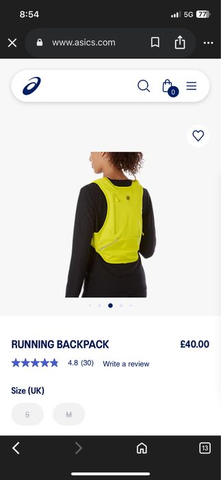 Чисто нова! Раница за бягане - Асикс/ Asics