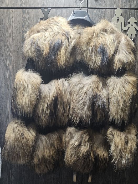 Дамско палто естествен косъм