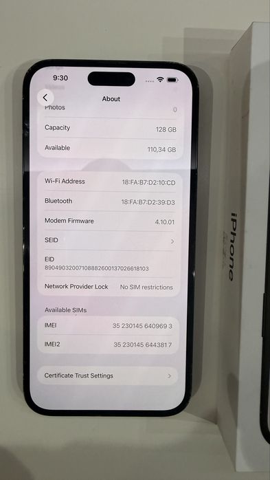 Iphone 14 pro max 128gb