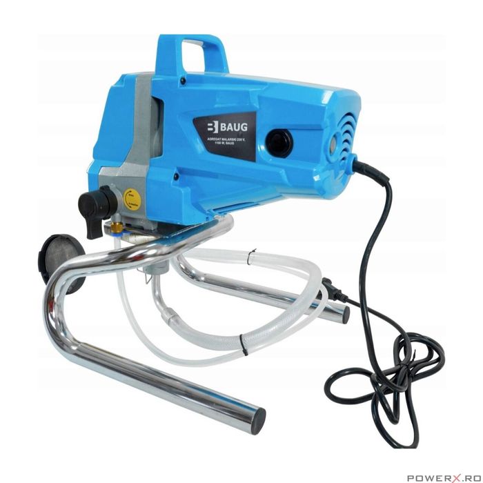 Pompa Airless pentru Vopsit Zugravit, cu Vopsea, Lavabila, Lac Baug