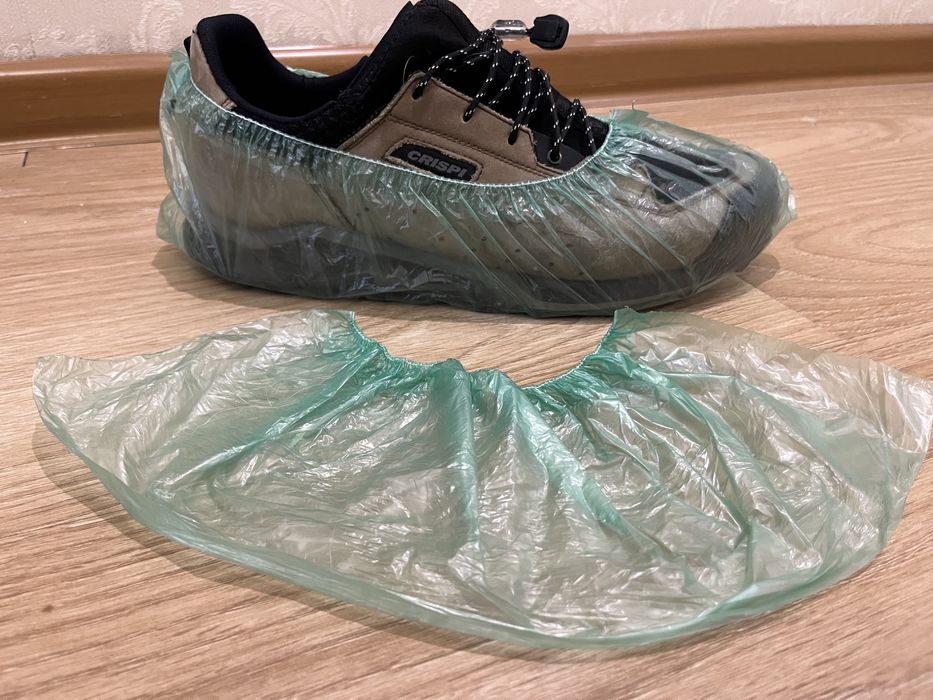 Полиэтиленовые бахилы 10 микрон