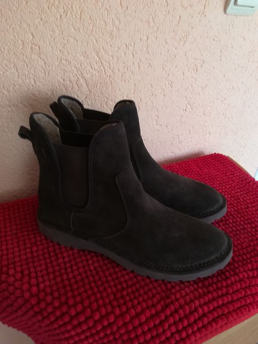 Ghete Esprit nr 42 bărbați piele întoarsă cu blana