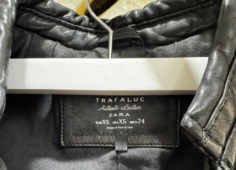Geaca piele naturala Zara XS