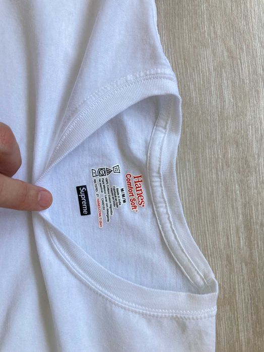 Hanes X SUPREME мъжка бяла тениска размер М
