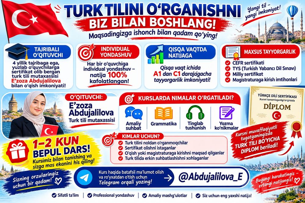 Onlayn Turk Tili