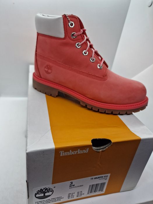 Ghete Timberland Premium 6 inch nr. 35,38,39 lucrate cu 36,38.5,39.5