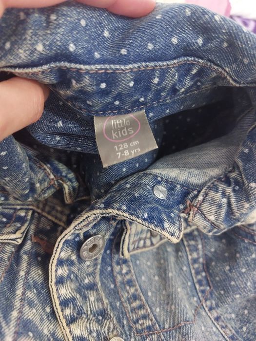 Geaca blugi Little Kids și blugi H&M 7-8 ani/128
