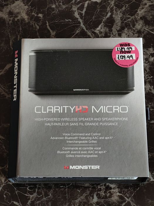 Bluetooth високоговорител Monster ClarityHD Micro