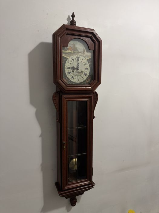 Ceas//Pendul//Perete//Zanase//Olanda//Pictat Manual//105cm