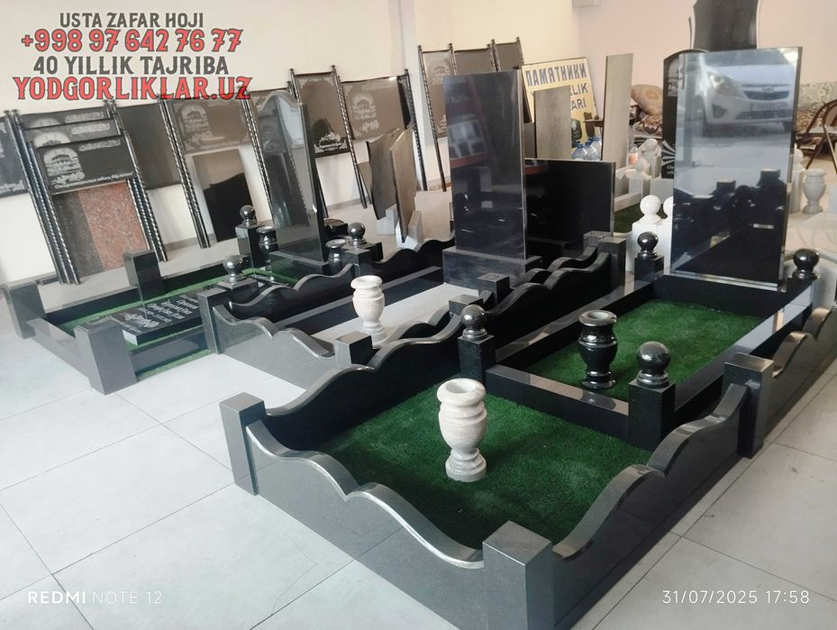 Yodgorlik Qabr Tosh Yasash Yakkasaroy Tumani Надгробия Яккасарайский р