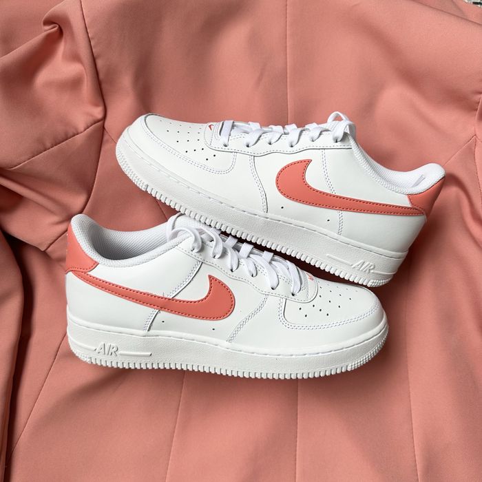 Pantofi Sport Air Force 1 Low White Coral Portocaliu deschis alb - 100% originali