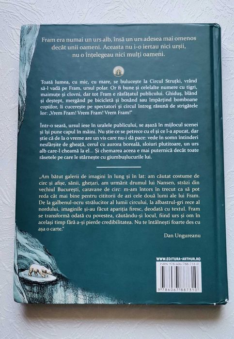 Fram, ursul polar Cezar Petrescu Editura Arthur Copertă cartonată Noua