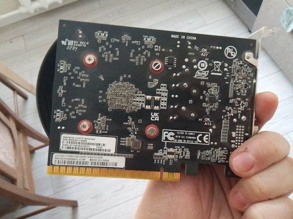 Gtx 1650 palit StormX 4gb