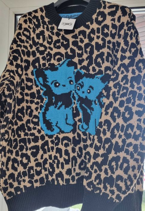 пуловер COACH Leopard Print