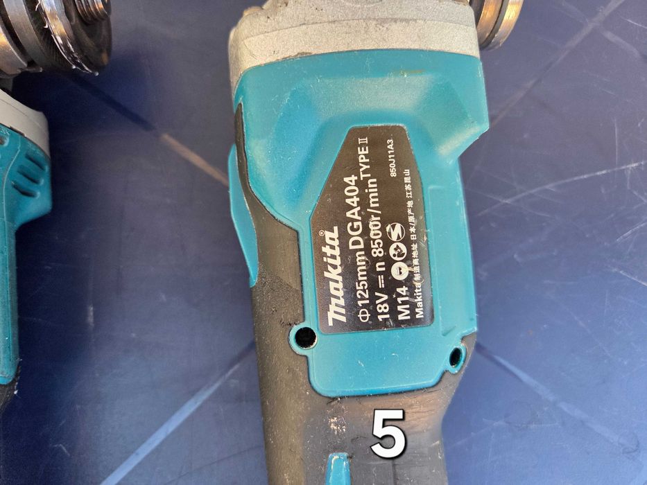 Професионални Акумулаторни Ъглошлайфи MAKITA 18V (125 мм)