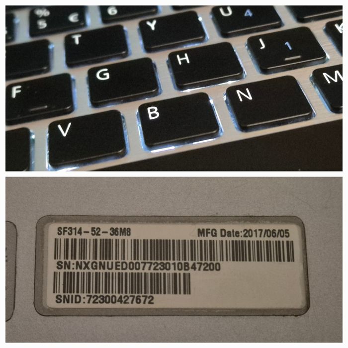 vand laptop Acer Swift SF314-52..14"FH..i3 7100..Ssd 128 Gb.Slim.Metal