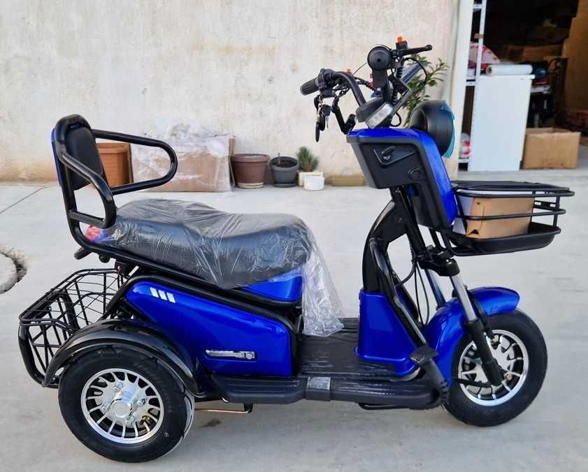 ШОК ЦЕНИ на Електрическа Триколка Пробег 70 Км! 2000 Вата
