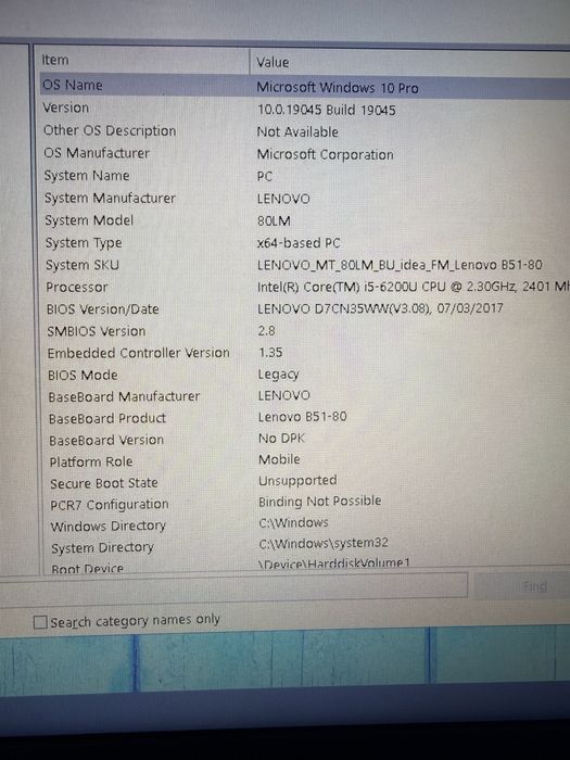 Laptop Lenovo B50-80