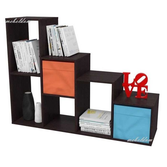 Стълбовидна етажерка двулицева с 6 разделения(код-0649)