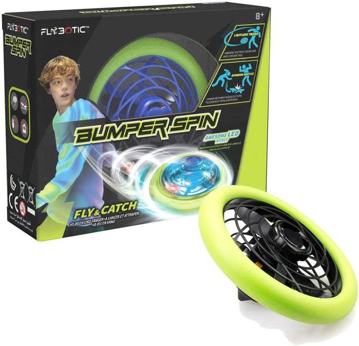 Светещ Пумпал Брониран спинър Silverlit мини НЛО дрон Фризби