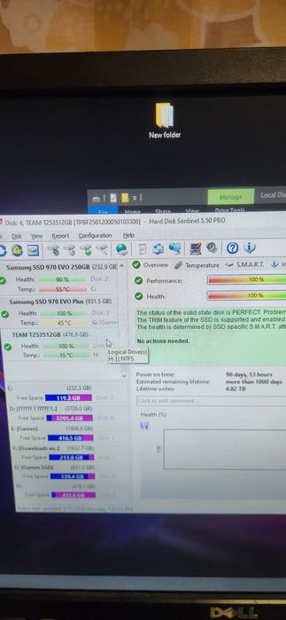 Ssd 1tb/512gb /crucial/samsung
