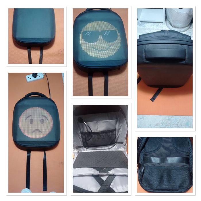 Рюкзак со светящимися смайлами