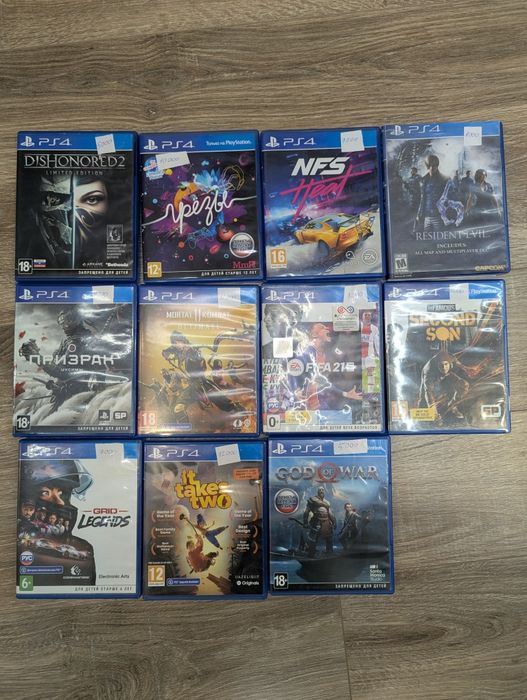 Игры на PS4, диски на плэйстейшн