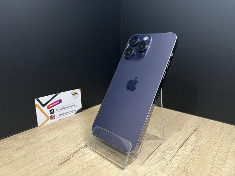 iPhone 14 Pro Max 128Gb Deep Purple Second-Hand Bun 3 ani garanție, Te