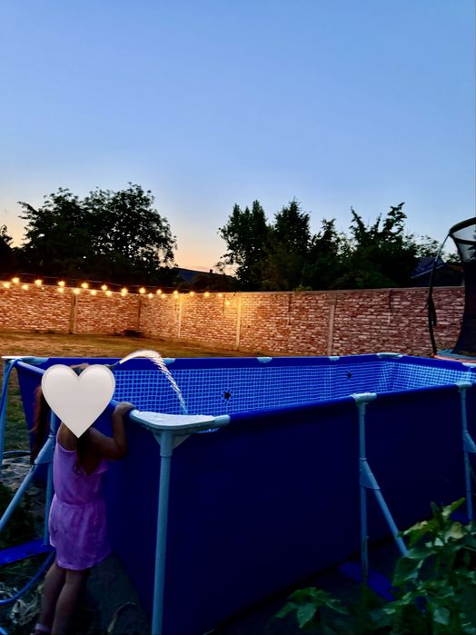 Vand piscina 750 de lei cu pompa filtre si solutii bonus