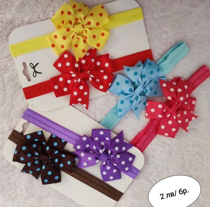 Нежни бебешки ленти за глава