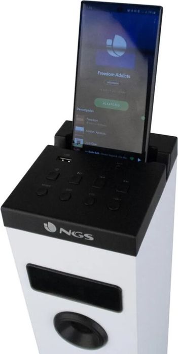 NGS SKY CHARM, Домашна аудио микросистема, Бял, 50 W, FM, LED