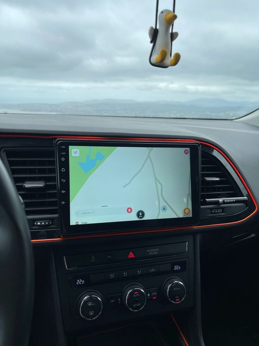 Navigatie android Seat Leon Waze YouTube GPS BT USB