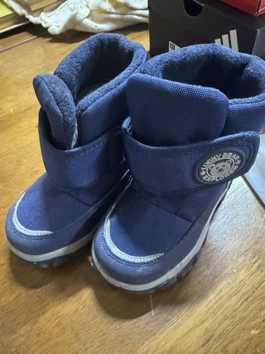 Сапоги зимние синие