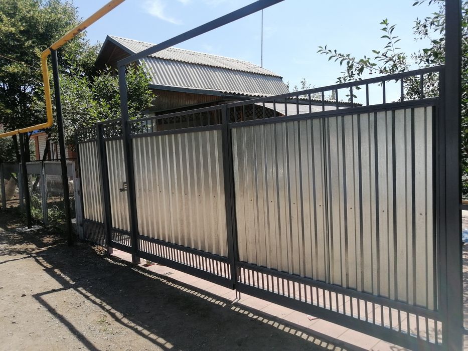 Забор, заборы, ограждения, решетчатые заборы. Заборы из профлиста: 5 ...