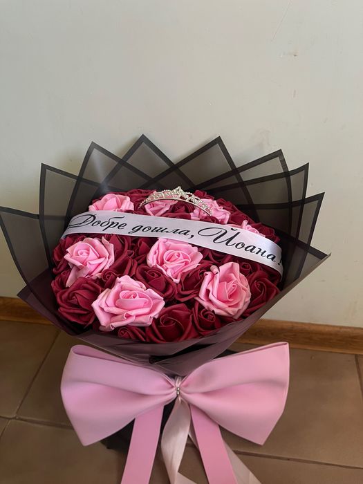 Букети от фоамени рози !!