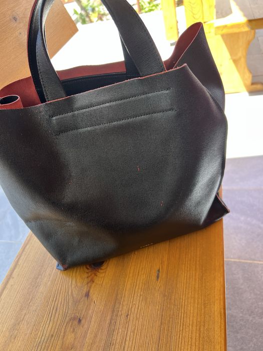 Чанта естествен велур и кожа Furla