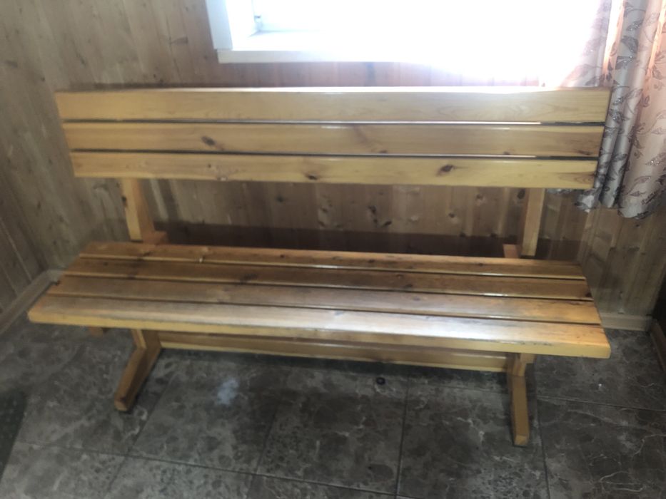 Банные комплект лавочки стол