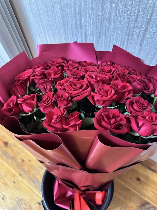 Цветы свежие 51 роза