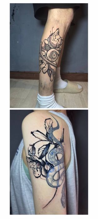 Татуировки, разработка эскизов