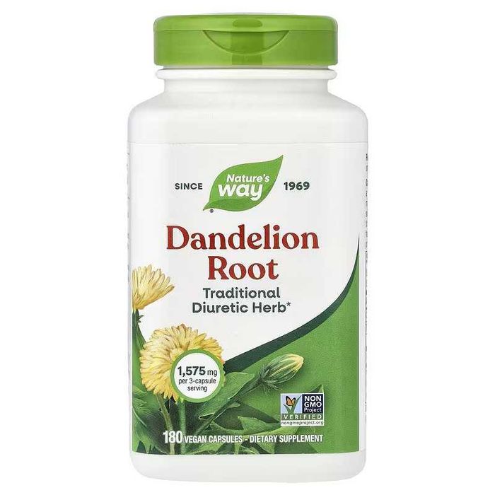 Nature's Natures Way Dandelion Root корень одуванчика 100 капсул