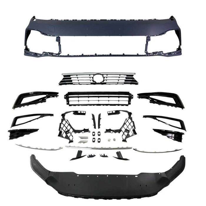 Предна броня за VW Passat B8.5 (2018+) - R с черна решетка. НА СКАЛД!