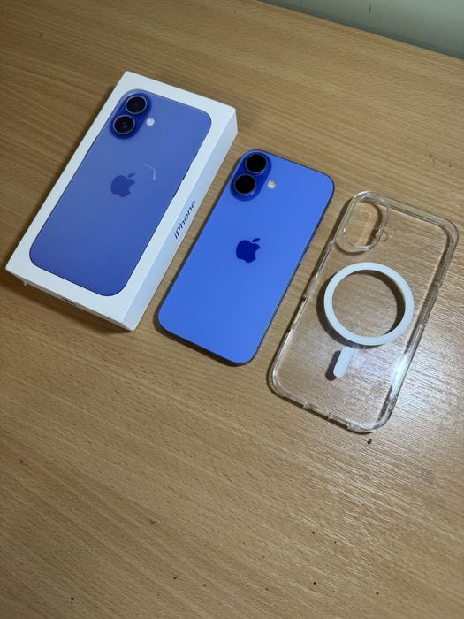 iPhone 16 Ultramarine 128GB - пълен комплект