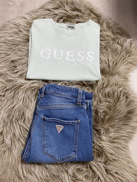 Lot dama Guess blugi si tricou