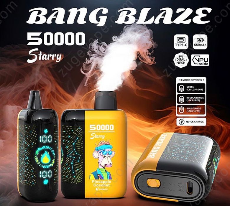 Vape 50000 puffs Reincarcabil display arome fructate