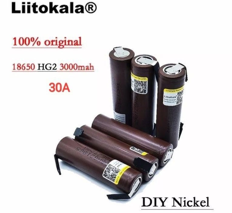 АКБ Li-ion 18650 VTC6-C6 HG2 3000mA 3400mA 3А аккумулятор для фонарика