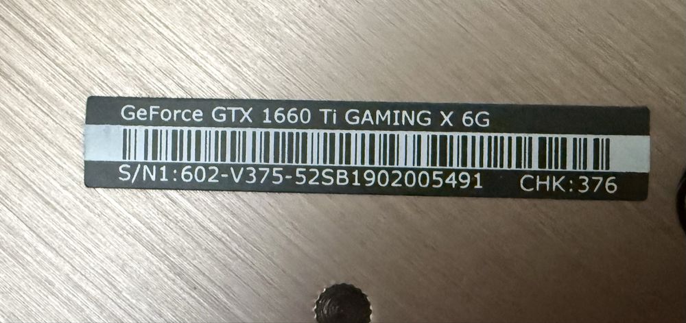 Продам видео карту ASUS GeForce GTX 1660Ti